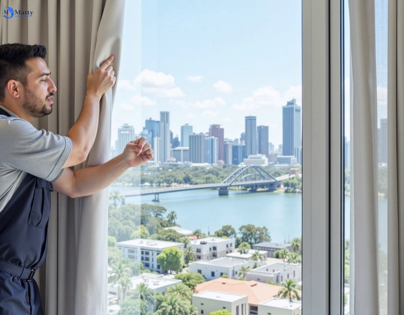 Professional curtain steam cleaning service arcadia-nsw QLD by Matty Curtain Cleaning
